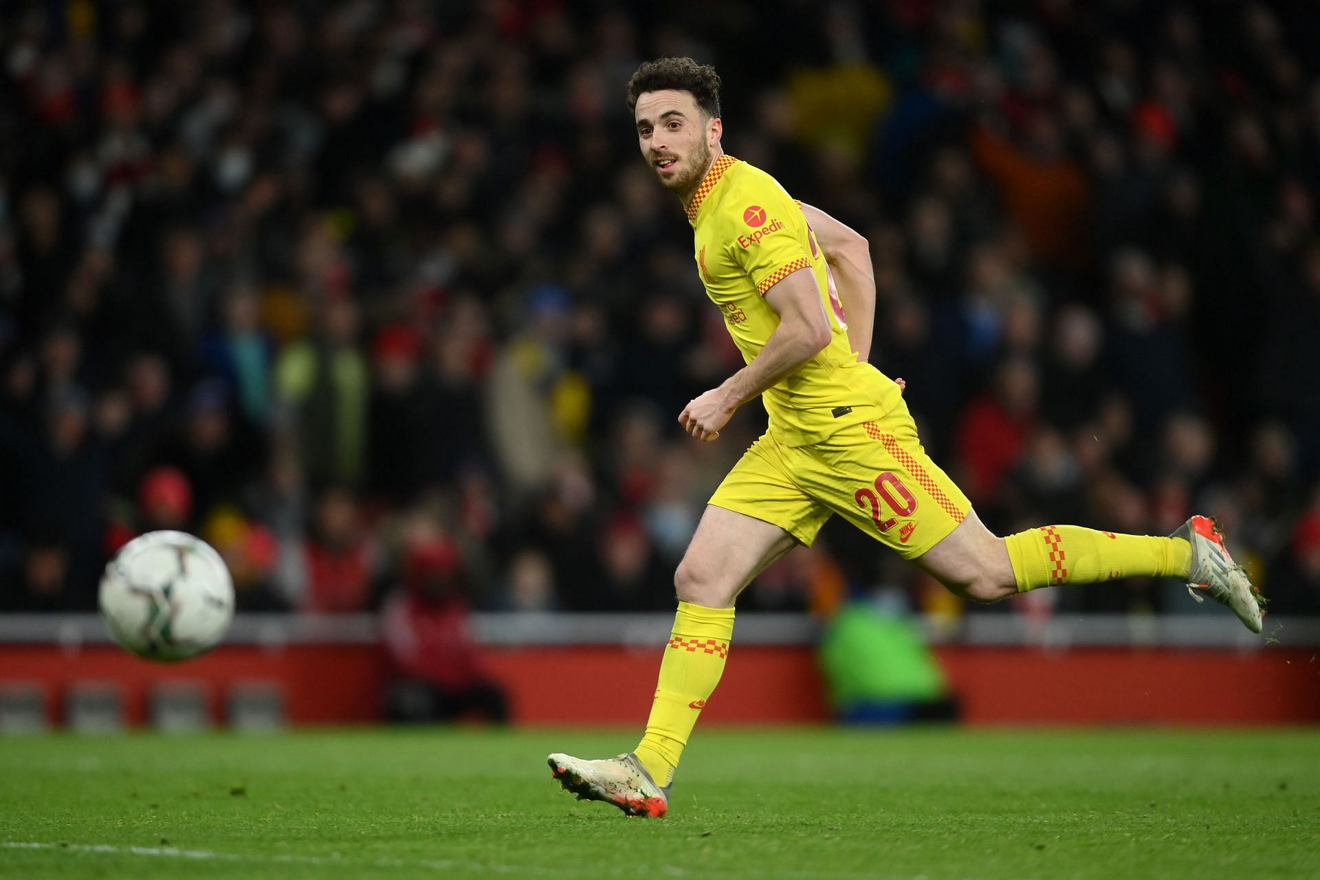 Diogo Jota is the second highest scorer in the league this season and is three ahead of Cristiano Ronaldo.